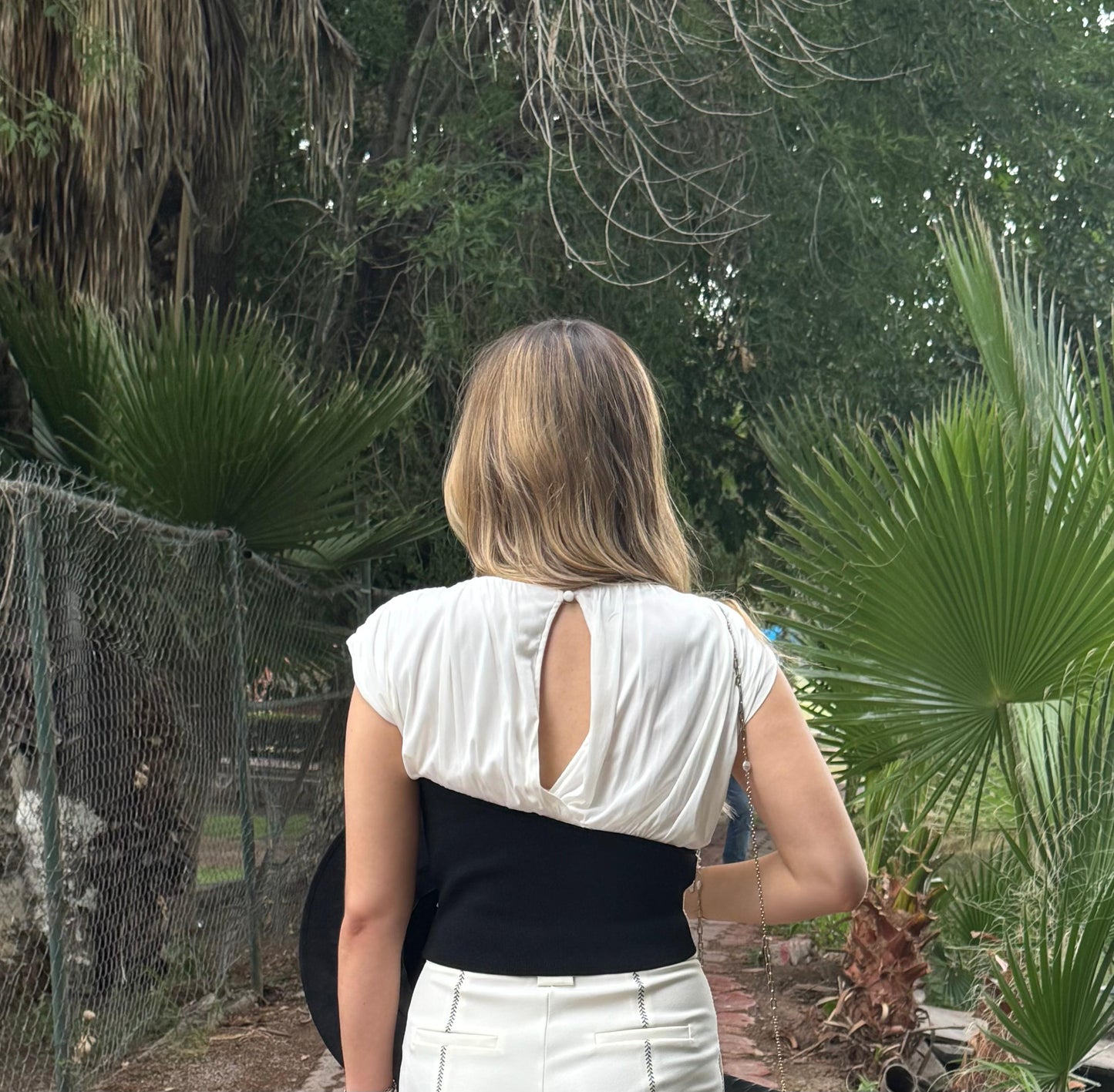 BLUSA MALLA MÁS COMBINADO EN PUNTO