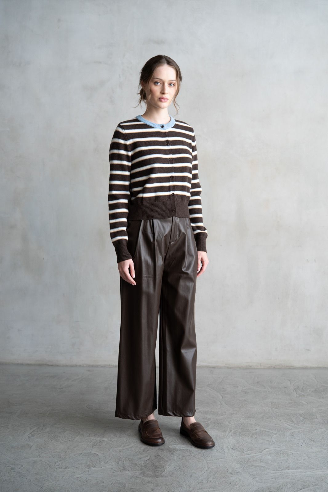 STRAIGHT PANTS PIEL VEGANA