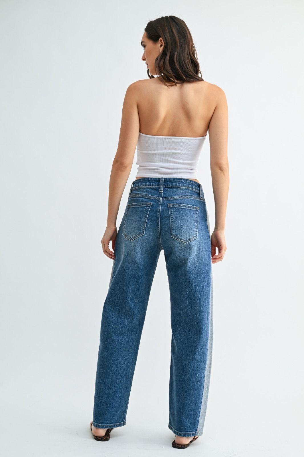 JEANS CONTRAST STRAIGHT