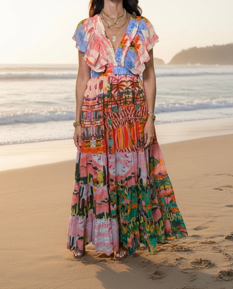 VESTIDO CUELLO V