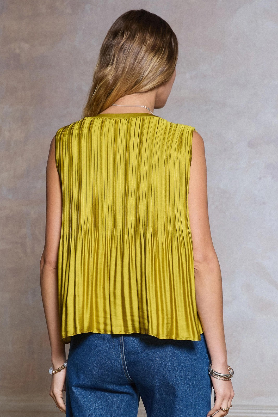 BLUSA SEDA MINI PLISADO
