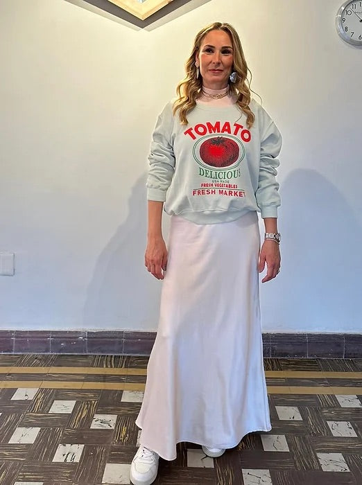 FALDA SEDA CORTE A