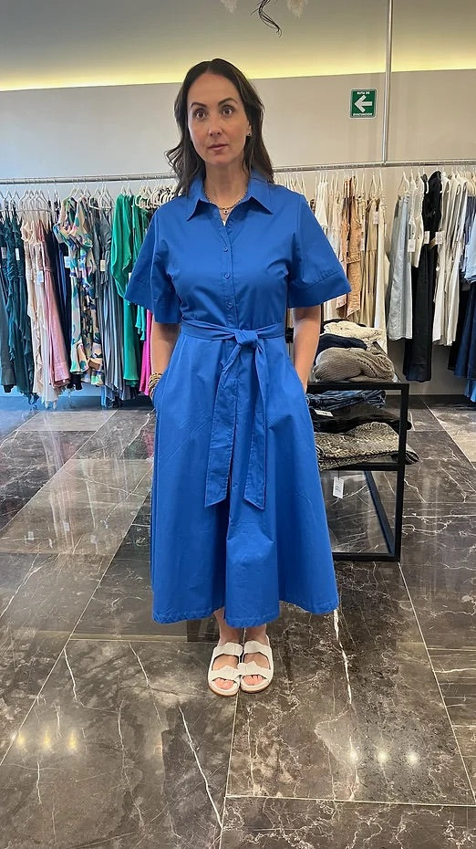 VESTIDO SOLID BLUE