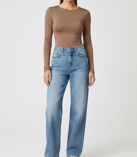BLUSA DOUBLE SKIN TAUPE