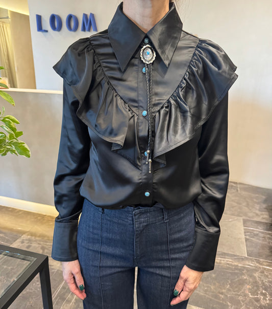 CAMISA VAQUERA CON OLÁN Y CORBATÍN