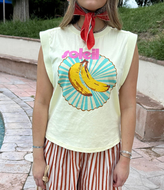 TSHIRT SIN MANGA BANANAS