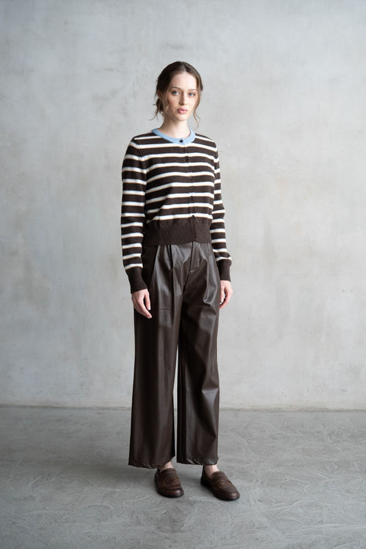 STRAIGHT PANTS PIEL VEGANA