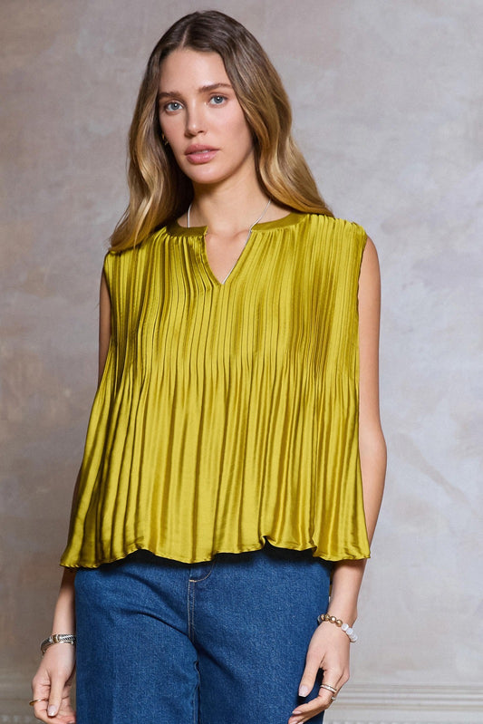 BLUSA SEDA MINI PLISADO