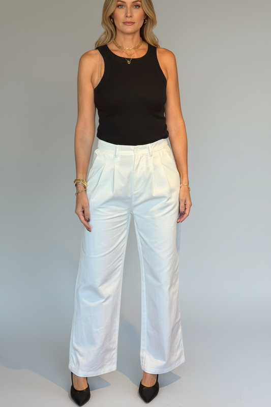 PANTALÓN HIGH WAIST WHITE