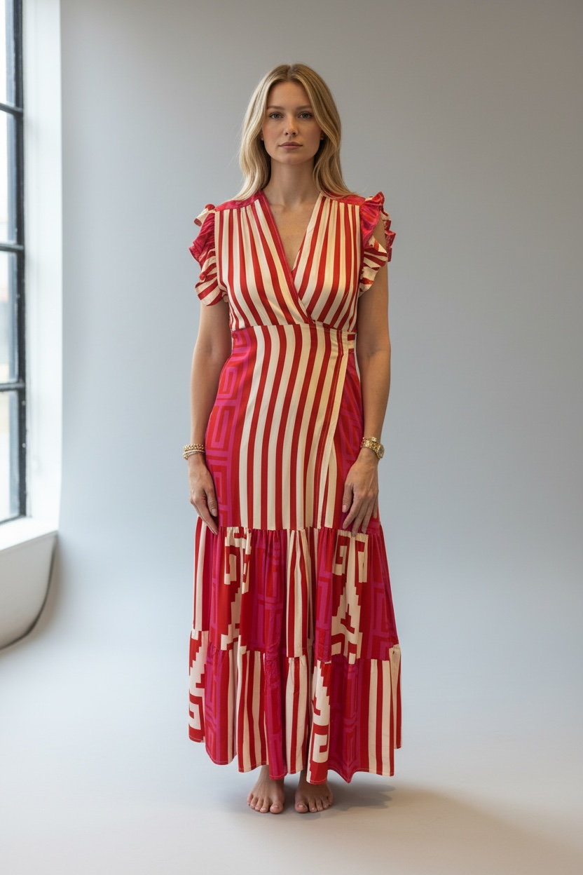 VESTIDO TIPO BATA RED PINK