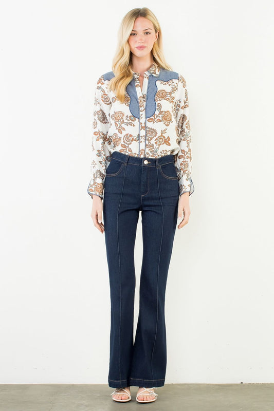 CAMISA VAQUERA FLORES