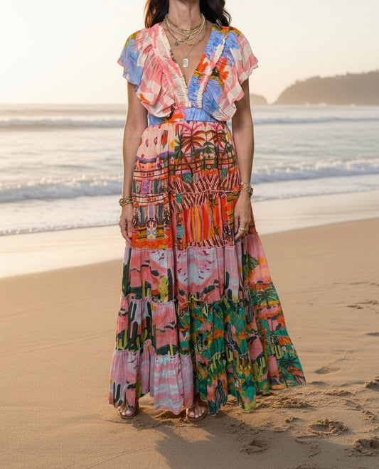 VESTIDO CUELLO V