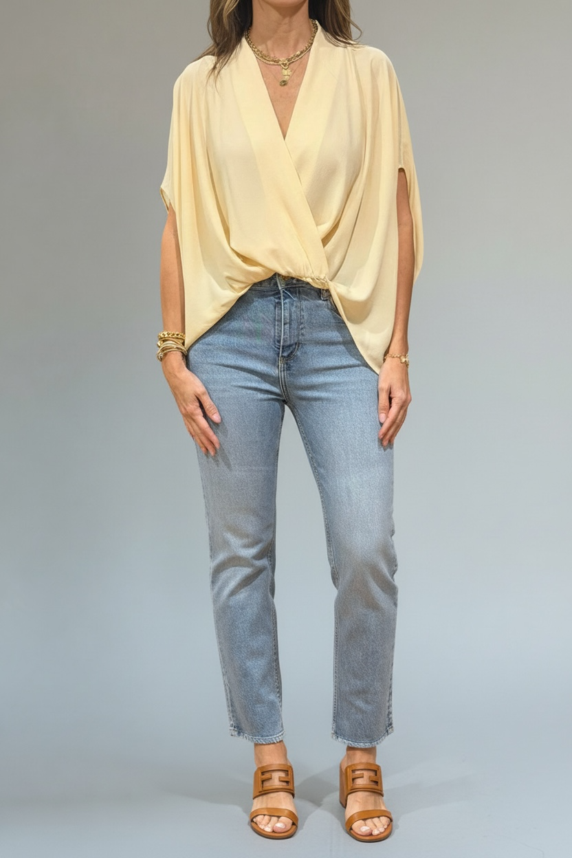 CAFTAN TOP BUTTER
