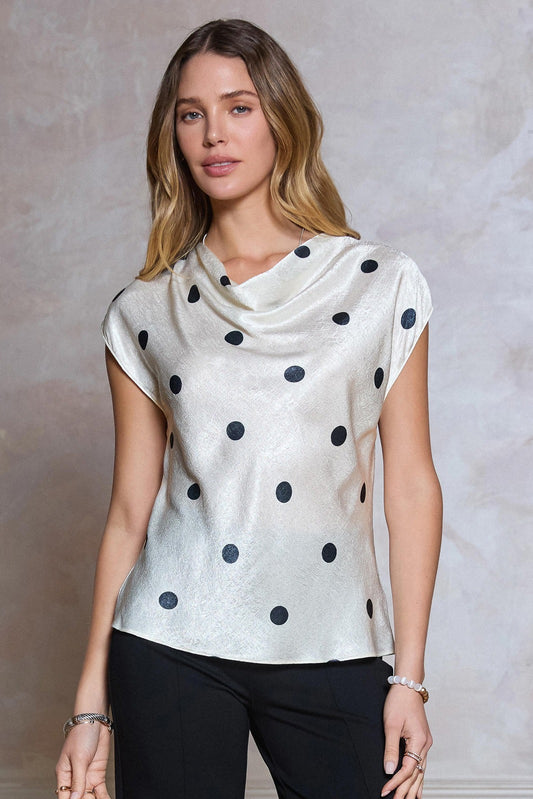 BLUSA POLKA CUELLO CAIDO