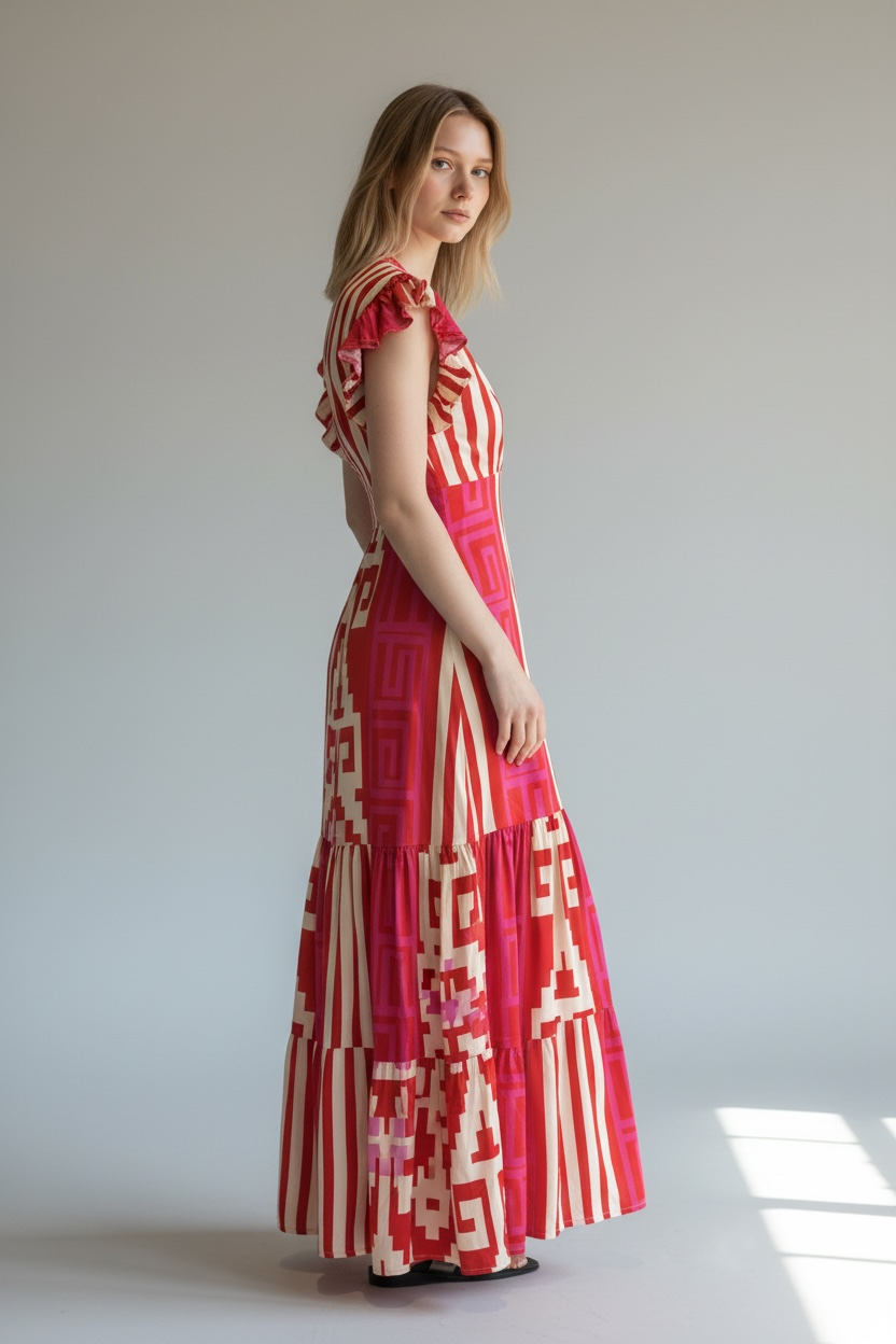 VESTIDO TIPO BATA RED PINK