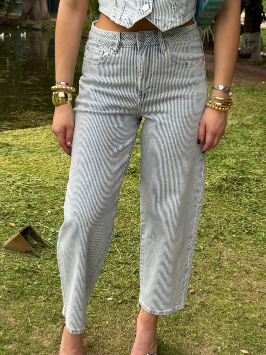 BARREL PANTS A RAYAS