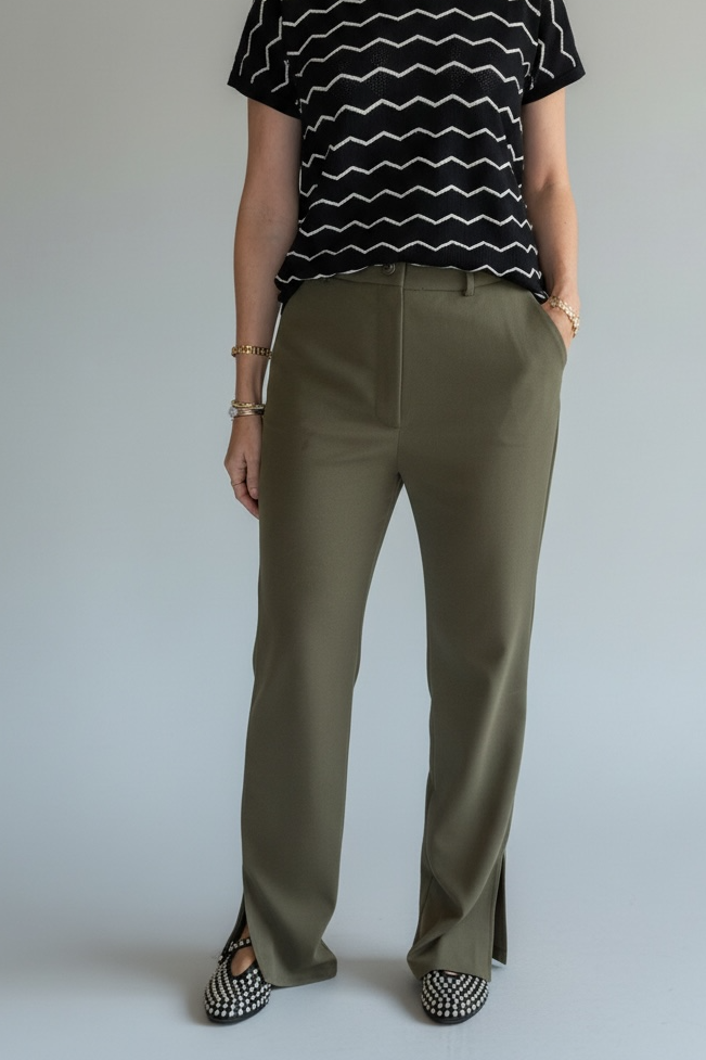 PANTALÓN RECTO OLIVE