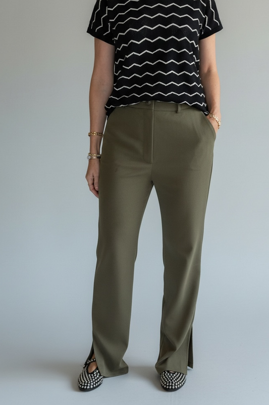 PANTALÓN RECTO OLIVE