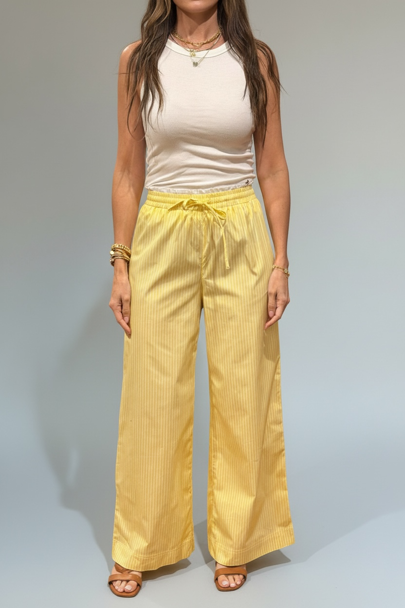 PANTALÓN A RAYAS CON JARETA