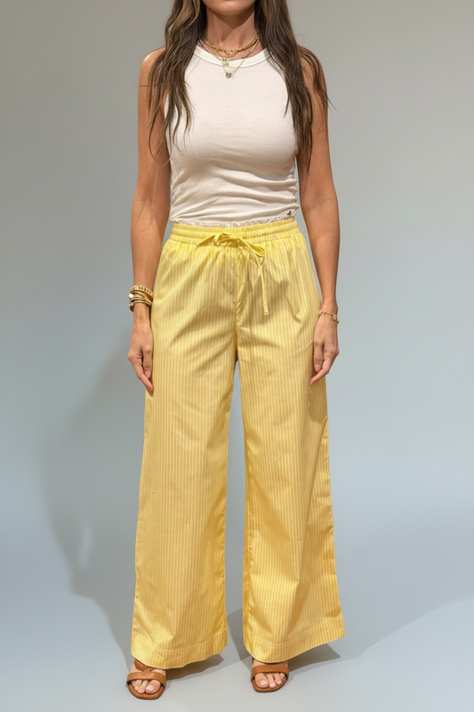 PANTALÓN A RAYAS CON JARETA