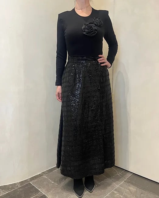 FALDA LENTEJUELA LARGA