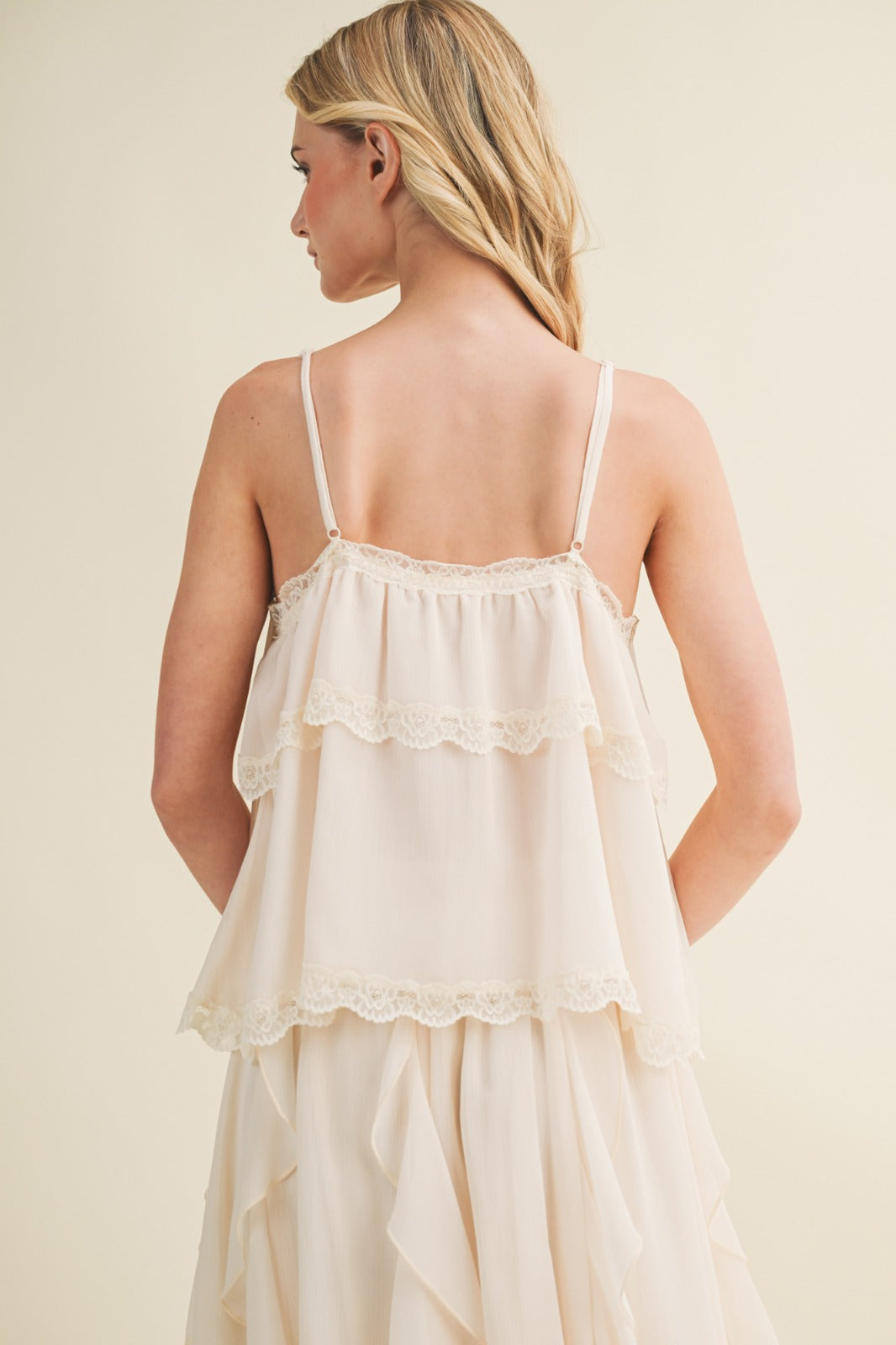 BLUSA GASA DE TIRANTES Y LAZO