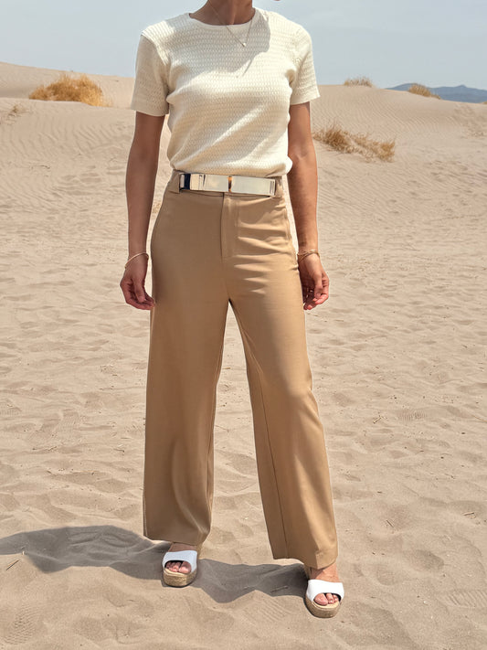 PANTALÓN CON DETALLE DE COSTURA STRAIGHT LEG