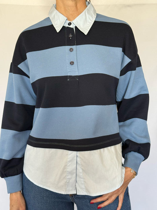 CAMISA TIPO POLO RAYAS