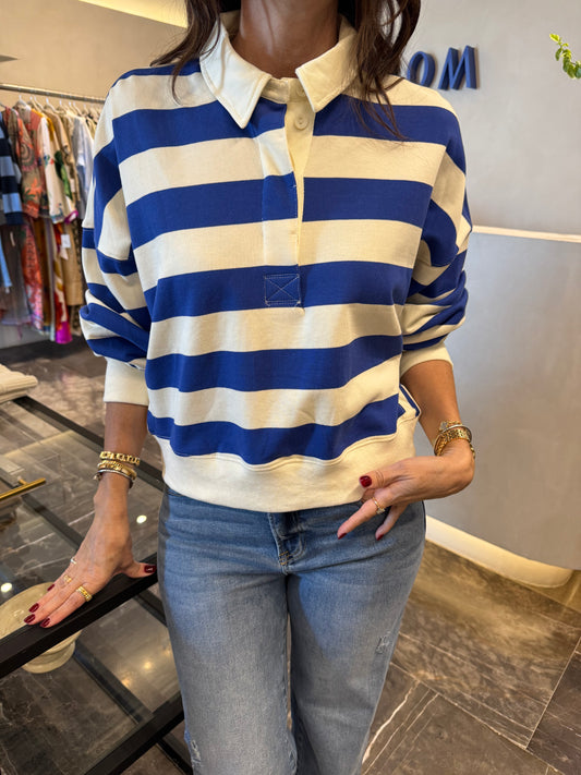 CAMISA POLO RAYAS