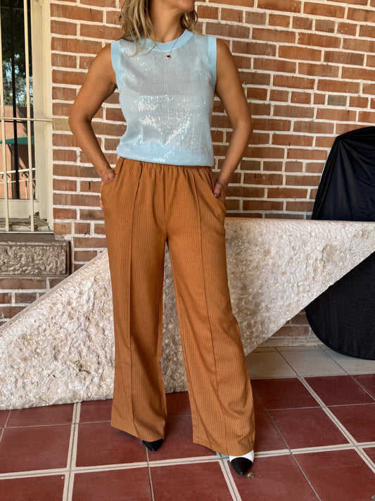 TOP CON LENTEJUELA BLUE