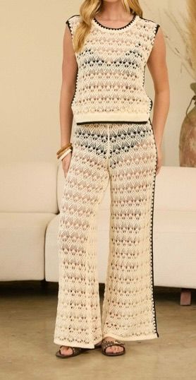 SET PLAYA BEIGE CON COSTADO EN NEGRO