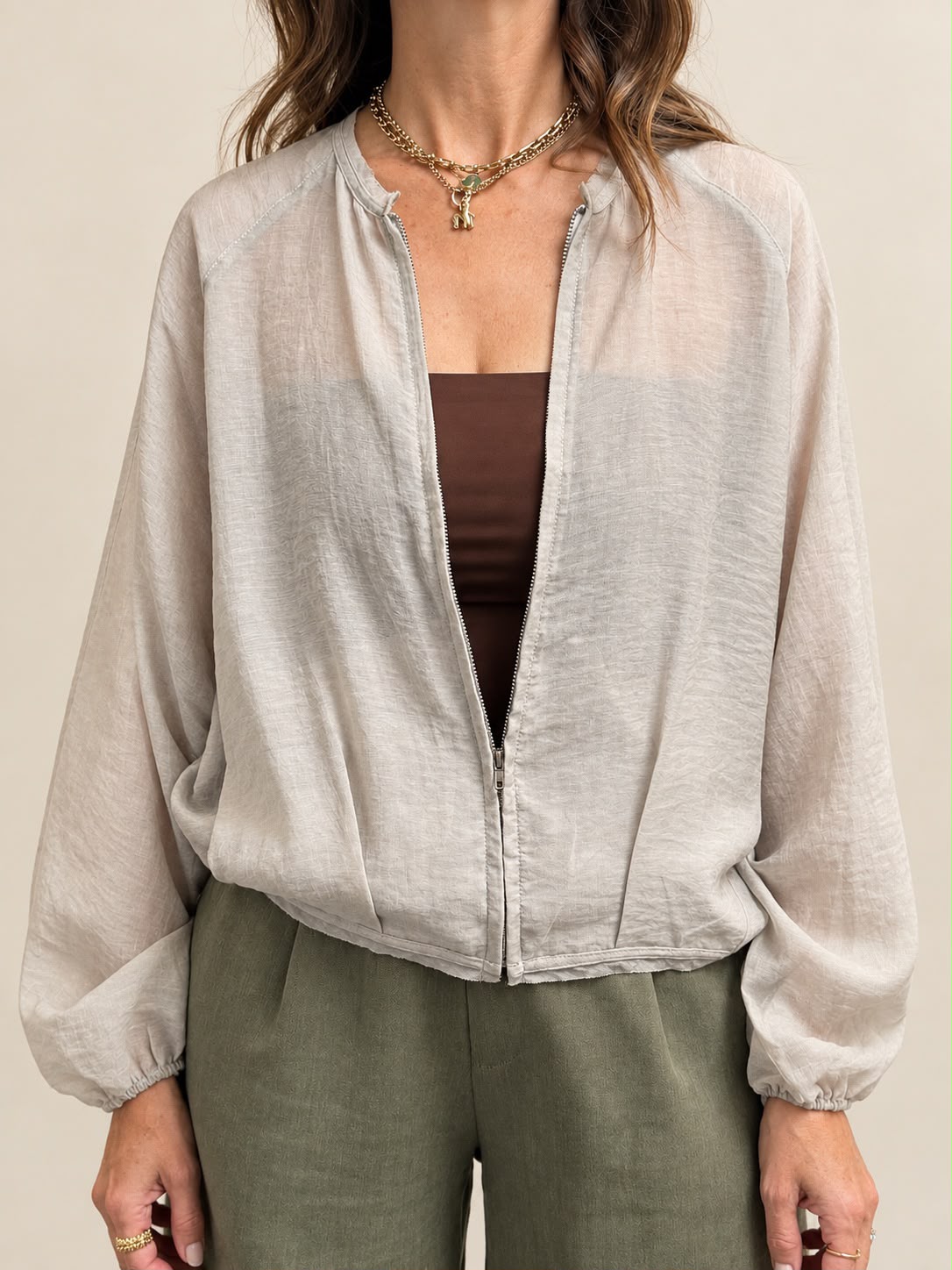 CHAQUETA ULTRA LIGERA GREY